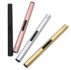 Vente en gros <span class=keywords><strong>Briquet</strong></span> à gaz barbecue à longue bougie personnalisé, Promotion Allume-cigarette électrique à flamme rechargeable en métal - Product Image 1