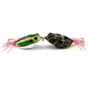 Hunthouse — leurre flottant en ABS avec queue en silicone souple, appât artificiel idéal pour la pêche en forme de grenouille - Product Image 6