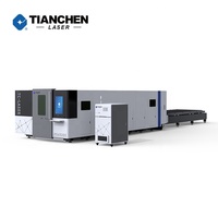 Mesin pemotong Laser 6Kw serat Cnc, mesin pemotong pelat logam 2000X6000 lembar Lazer ukuran