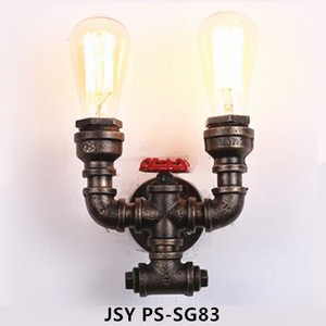 <span class=keywords><strong>Applique</strong></span> murale rétro 2 lumières style tuyau d'eau en métal <span class=keywords><strong>Applique</strong></span> murale rétro industrielle Steampunk - Product Image 4