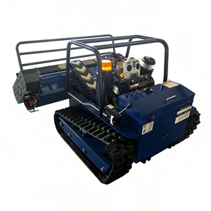 Cortacésped RC de gasolina de 800 mm con orugas, <span class=keywords><strong>tractor</strong></span> cortacésped de giro cero, repuesto para cortacésped RC, gasolina, para estadios, campos de golf, corte de grandes áreas - Product Image 1