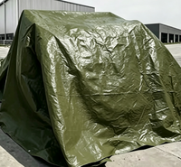Bâche en PE imperméable de couleur verte 90 g/m² et verte foncée 90 g/m² pour la construction