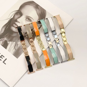 Upro Metal Resin Bangle for apple Watch Series 11 10 9 8 SE Fashion Women Jewelry Bracelet Cuff Strap Watchband 42mm 46mm - Product Image 3