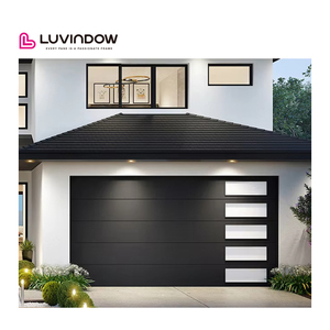 Portes de garage automatiques modernes de sécurité Portes de garage enroulables intelligentes sectionnelles isolées par le son et résistantes aux ouragans - Product Image 3