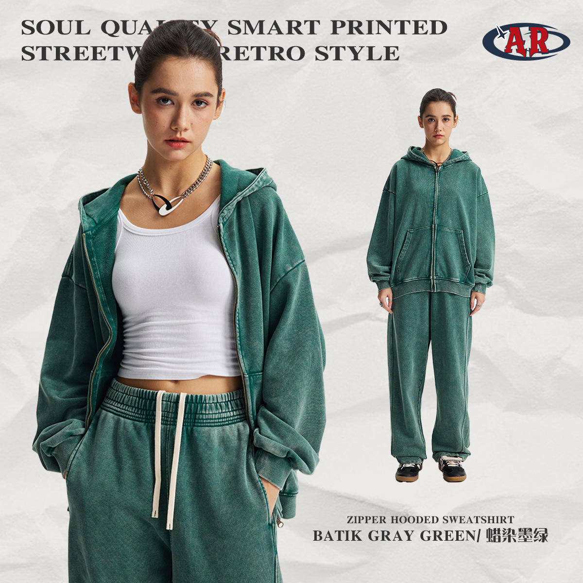 เสื้อ F06-ผ้าบาติกสีเขียวเข้ม