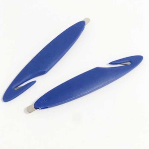 Oval <b>Plastic</b> <b>Letter</b> Opener With Safety Knife Function For Opening Mail And Envelopes Customizable With Logo - Product Image 2