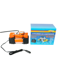 Super Power 180W 12V DC ABS Dual Cylinder Tire Inflator with 60L/Min Air Flow & 150PSI Max Pressure for SUVs