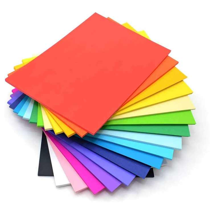 Wholesale A4 70g 180g 230g Colorful Copy Paper 10 Color Printing Handmade Origami Advertising Paper Uncoated with Paper Cutting