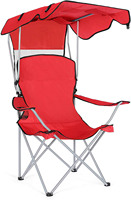 Auvent d'extérieur avec parasol pliable et chaise de pêche repliable