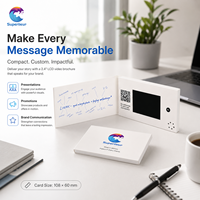 Superlieur Unique Luxury, mini brochure vidéo avec écran LCD de 2,4 pouces, carte de visite pour invitation VIP et cadeaux de réseautage professionnel