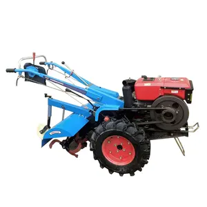 diesel mini tractor plough agricultural multipurpose farming mini walking hand tractor power tiller 22hp walking tractor
