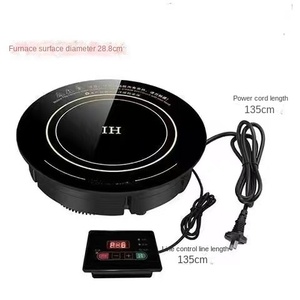 220V Household Electric 2000W Stainless Steel 2-Burner <b>Portable</b> Induction <b>Cooker</b> Hot Pot Stove - Product Image 1