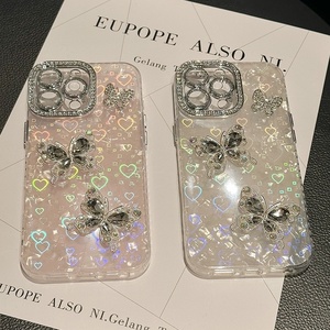 Funda de Teléfono con Mariposa 3D y Pedrería para iPhone 17 Pro Max, Diseño Personalizable, Funda para iPhone 16 15 14 Plus Pro, Venta al Por Mayor - Product Image 3