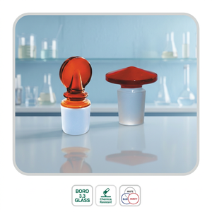 Borosilicate Glass Chemical Resistant Culture Flask <b>Stopper</b> Lab Reagent <b>Bottle</b> <b>Stopper</b> for Laboratory Use - Product Image 3