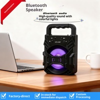 Haut-parleur Bluetooth, Subwoofer, Portable Haute Puissance pour Voiture et Maison avec Éclairage Ambiant, Mini Haut-parleur de Bureau