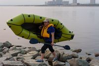 Fabrication professionnelle Frontier pas cher TPU Packraft Kayak gonflable Rafting Pack radeau bateau Packraft