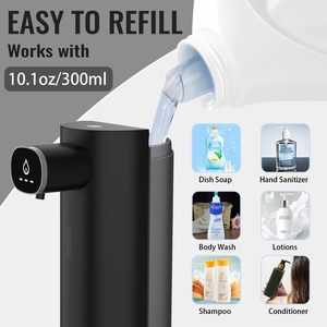 USB-C Display digitale ricaricabile automatico <span class=keywords><strong>Gel</strong></span> sapone Dispenser popolare sensore nero disinfettante per le mani per uso bagno e Hotel - Product Image 6