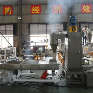Nhà máy trắng halogen-miễn phí chống cháy PP nhựa masterbatch granulator với đôi giai đoạn đùn
