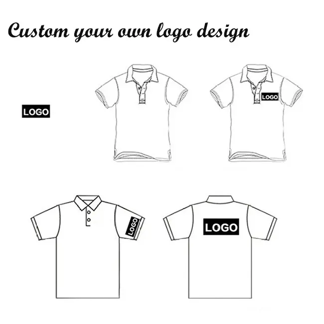 Custom Logo 100% Polyester Men's Polo Shirt Quick Dry Performance Short Sleeve Tactical Shirts Pique Jersey Golf Shirt
