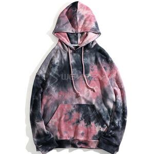 Jersey de algodón 100% cálido al por mayor para hombres, estampado personalizado de gran tamaño, suave y acogedor, jerséis con tinte de corbata para uso diario, sudaderas con capucha - Product Image 6