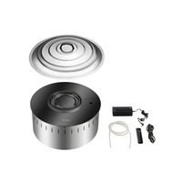Smart Kamin Grand Cheminée Intérieur Electrique Automatique BioEthanols Inserts Ronds à l'Ethanol 38cm