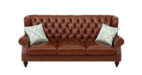 Ensemble canapé Chesterfield en cuir de style vintage Hotsale pour salon nouveau modèle de lit en bois pour hôtel canapé de style design chinois