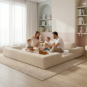 Nouveau lit pour enfant 2026, design bas au sol, en mousse écologique douce et confortable, lit de sol sans cadre pour salon et école - Product Image 1