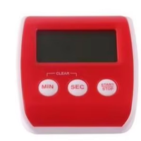 Timer Dapur Tomat Anak-anak Stopwatch Hitung Mundur Layar LCD Digital Plastik ABS Kontrol Sentuh 1-6 Jam Pengaturan Waktu Tetap