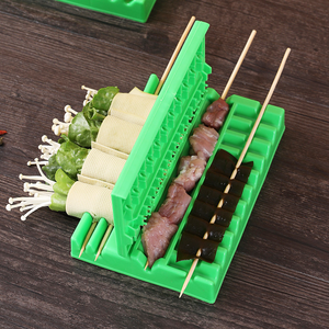 Home Kitchen Barbecue Stringer BBQ Beef Vegetable String Grill Device Box Machine Meat Skewers Kabab <strong>Maker</strong> - Product Image 2