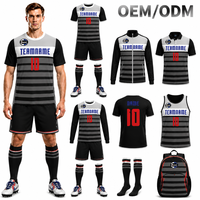 Conjunto de Uniforme de Fútbol Personalizado para Niños y Hombres, de Secado Rápido y Transpirable