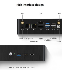 12th Gen Gamer Máy Tính I9 12900H I7 1260P I5 1235U Mini PC Windows 11 Văn Phòng PC DDR4 NvMe 2 * LAN 2.5G Nhỏ Gọn Chơ<span class=keywords><strong>i</strong></span> Game Máy Tính Để Bàn - Product Image 6