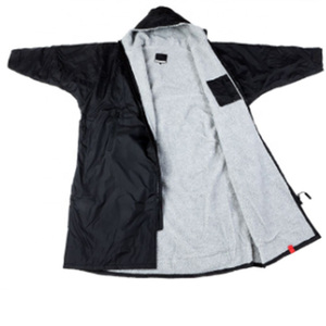 Factory Custom Waterproof Swim Parka Long Sleeve Changing Robe <strong>Dry</strong> <strong>Swimming</strong> Robe for Men Adult Kids Surf Poncho Swim <strong>Coat</strong> - Product Image 6