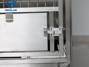 Cuccia per Cani da Esterno in Acciaio Inossidabile Massiccio, Grande, Classica, con Doppia Gabbia e Nicchia Integrata - Product Image 5