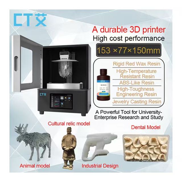 Entry Level 3d Printer 9k High-Definition Resolution Molding Size: 153 * 77*150mm Mini 3d Printer for Diy Prototype Production