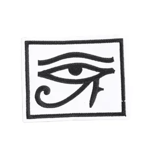 แพทช์ปักการ์ตูนตาของฮอรัสฟาโรห์อียิปต์โบราณ applique แพทช์สร้างสรรค์
