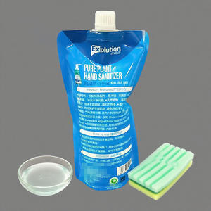 Pochette Doypack PE 300 ml avec impression par gravure, anti-fuite, refermable, avec bec verseur, pour le stockage de liquide désinfectant - Product Image 6