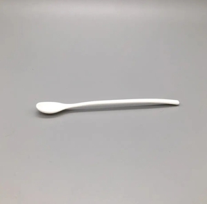 <span class=keywords><strong>Cuillère</strong></span> à mélanger <span class=keywords><strong>jetable</strong></span> à long manche <span class=keywords><strong>en</strong></span> CPLA écologique 100 mm blanche pour café, thé, lait, vente <span class=keywords><strong>en</strong></span> gros à emporter - Product Image 2