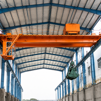 Grúa Puente de Doble Viga con Cucharón de 10 Toneladas para Exportación a Plantas de Incineración de Residuos Municipales