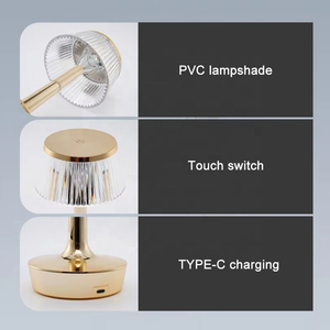USB Rechargeable Touch Control Tri-Color Dimmable LED <b>Table</b> Lamp Modern Cordless Desk Light Warm White Neutral Cool White - Product Image 3