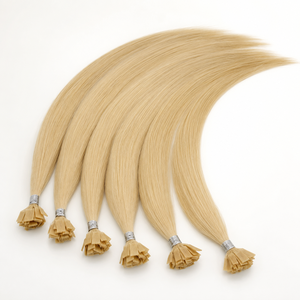 Extensioni per capelli umani Remy europei vergini 12A, pre-bonded a fusione, a punta piatta, a trama singola, a doppia trama, per tutti i colori - Product Image 6