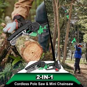 20V cấp công nghiệp không dây 2-in-1 cực thấy cực dài & Mini Chainsaw pin điện hỗ trợ thả vận chuyển địa phương chúng tôi kho - Product Image 6