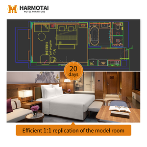 Ensemble de meubles de chambre d'hôtel 5 étoiles Residence <span class=keywords><strong>Inn</strong></span> <span class=keywords><strong>by</strong></span> <span class=keywords><strong>Marriott</strong></span> pour salon, appartement, salle de bain, cour, parc - Matériel en bois - Product Image 5