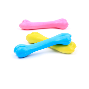 osso del giocattolo del cane di gomma durevole del giocattolo del cane di TPR di vendita caldo per la masticazione e l'addestramento dei piccoli animali domestici - Product Image 4