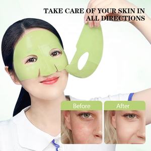 Mascarilla Facial Profesional de Colágeno Bio, Mascarilla Verde Oliva para Spa, Piel Propensa al Acné, Limpieza Profunda, Desintoxicante, Marca Privada OEM - Product Image 4