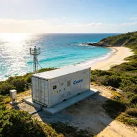 Groupe électrogène diesel en conteneur étanche 2100 kVA 1680 kW avec commutateur de transfert automatique pour grands centres de données