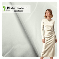 Großhandel Satin Gewebter Stoff Textil 100% Polyester für Unterwäsche Pyjamas Kleider