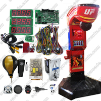 Machine de jeu d'arcade de boxe à monnayeur Big King Kick Punching Fire Boxing Machine Kit