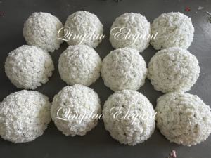 Boule de fleurs d'hortensia rose artificielle blanche EG-WB01 Décoration de <span class=keywords><strong>salle</strong></span> de mariage Tables de <span class=keywords><strong>salle</strong></span> Centres de table et décorations - Product Image 3