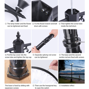 Alluminio otticamente controllato 30w casa yard impermeabile <span class=keywords><strong>solare</strong></span> del giardino del led <span class=keywords><strong>luce</strong></span> cortile - Product Image 2