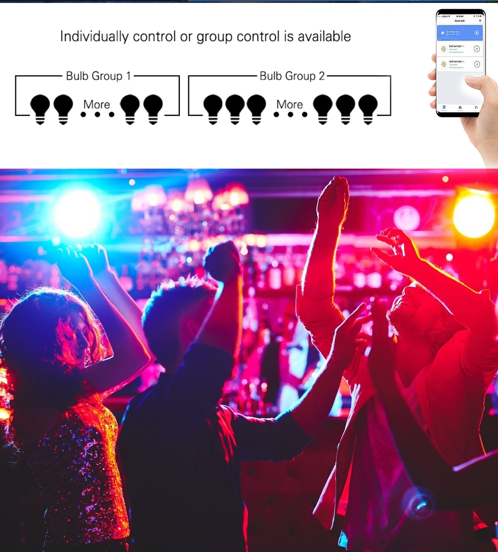 RSH Smart Downlight Led Spot Ceiling Downlights Music Voice Control Tuya Wifi Dimmable Indoor Lighting RGB+CW+WW